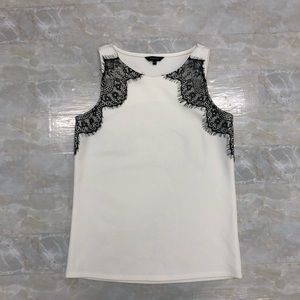 RW&CO Tank Top with Black Lace details Size XS